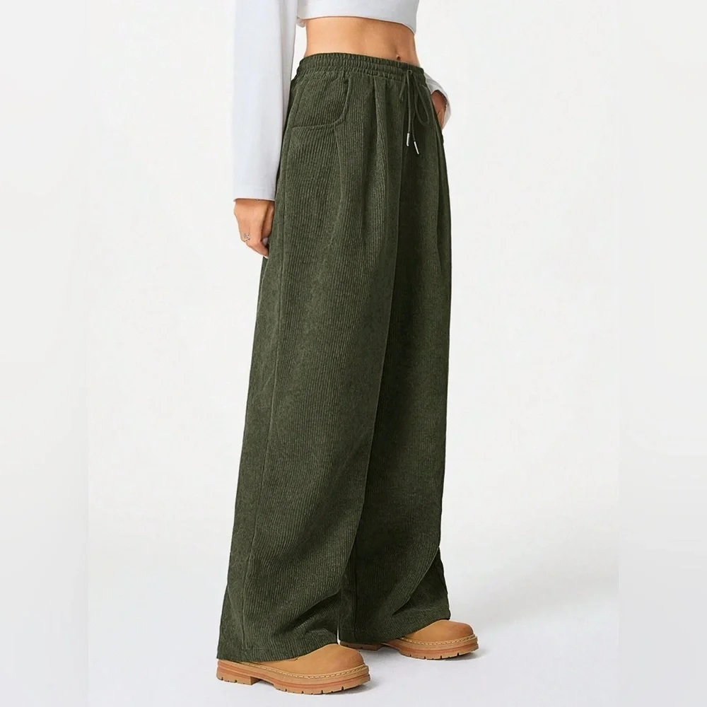 Wide Leg Drawstring Pants - Picture 5 of 12